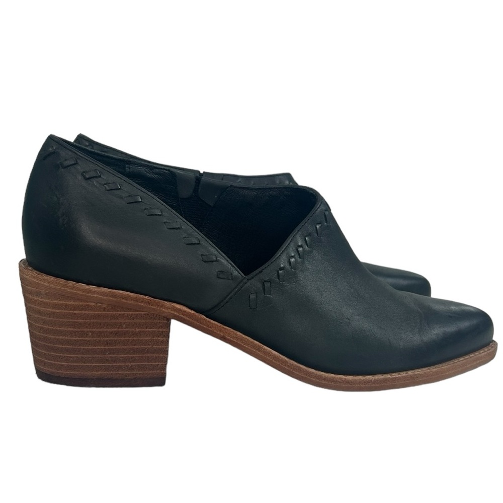 Caslon Julian Womens SZ 7.5 Black Leather Pointed Ankle Bootie Western Festival